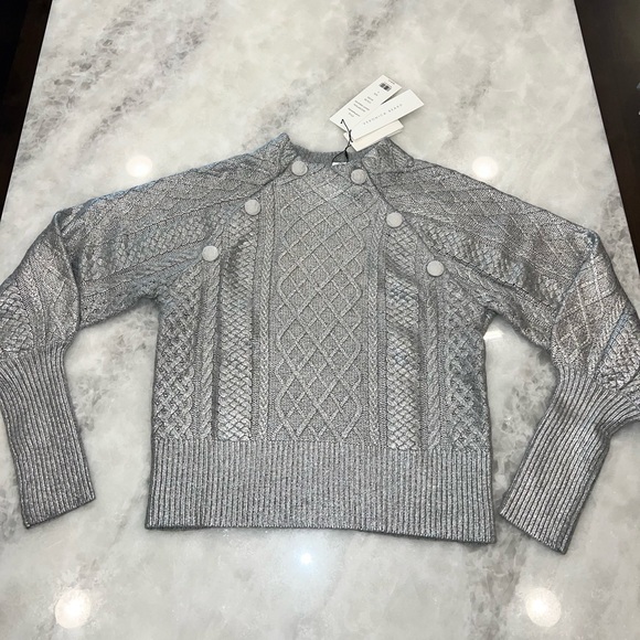 Veronica Beard silver Sweater NWT - Picture 11 of 15
